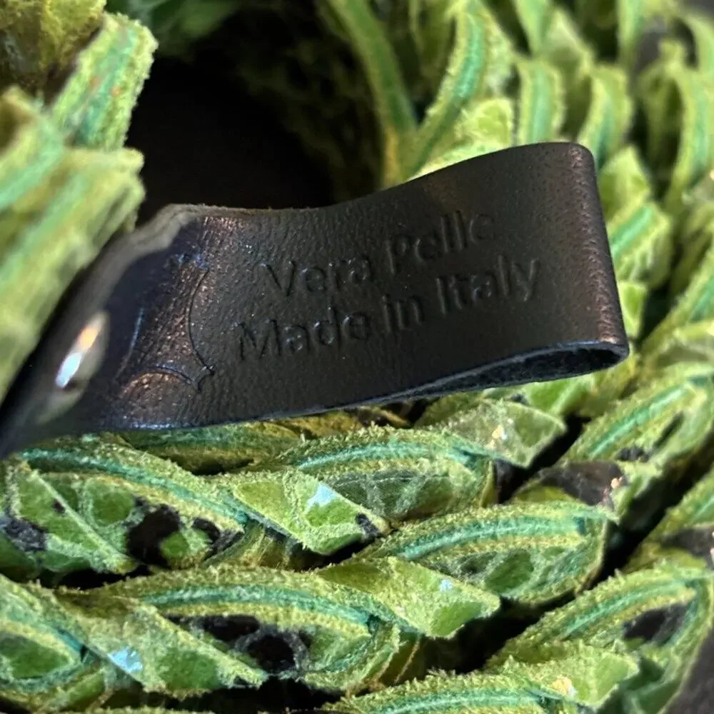 MARIOS snakeskin leather